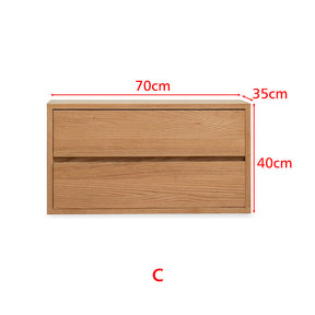 Madison FAS-Graded Solid American Oak Wood Floor-standing Modular Storage Cabinet Chest Set for Home