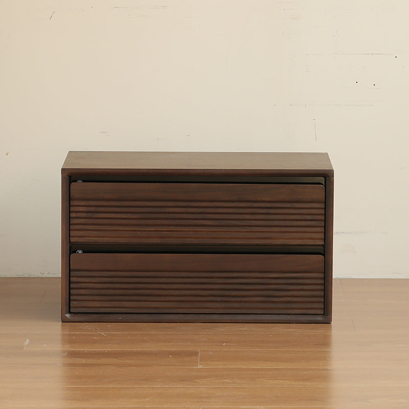 Julius 70cm FAS-Graded Solid Black Walnut Wood Floor-standing Modular Storage Cabinet Chest Set for Home