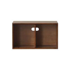 Julius 70cm FAS-Graded Solid Black Walnut Wood Floor-standing Modular Storage Cabinet Chest Set for Home