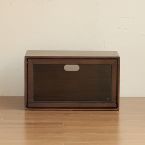 Julius 70cm FAS-Graded Solid Black Walnut Wood Floor-standing Modular Storage Cabinet Chest Set for 