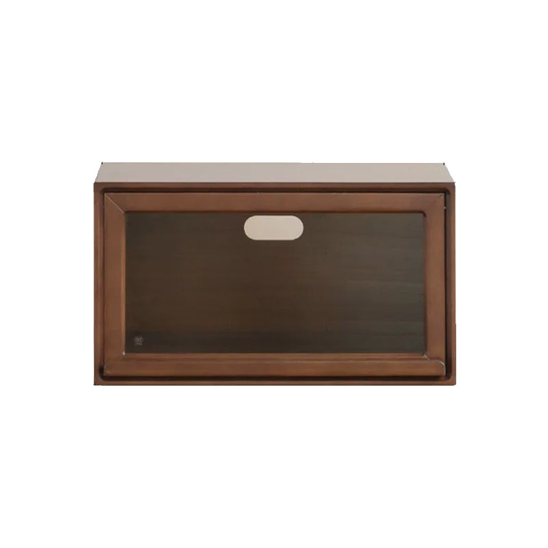 Julius 70cm FAS-Graded Solid Black Walnut Wood Floor-standing Modular Storage Cabinet Chest Set for Home