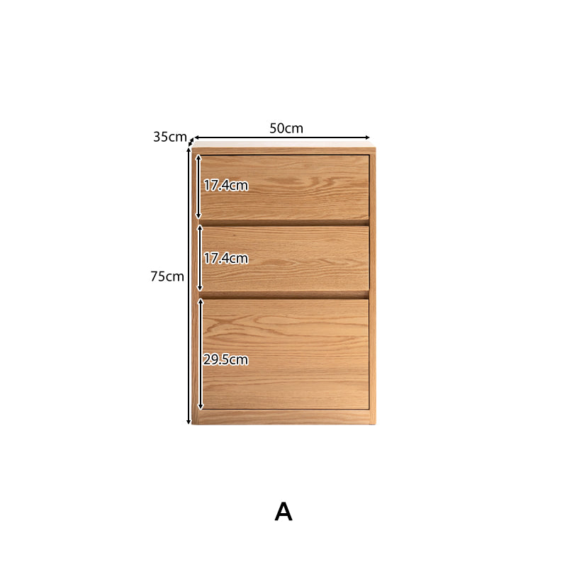 Oakley FAS-Graded Solid American Oak Wood Floor-standing Storage Cabinet Chest/Bookcase for Home Natural Wood Color
