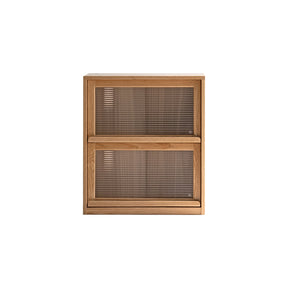 Oakley FAS-Graded Solid American Oak Wood Floor-standing Storage Cabinet Chest/Bookcase for Home Natural Wood Color