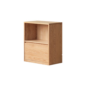 Oakley 66cm FAS-Graded Solid American Oak Wood Floor-standing Modular Storage Cabinet Chest Set/Bookcase for Home