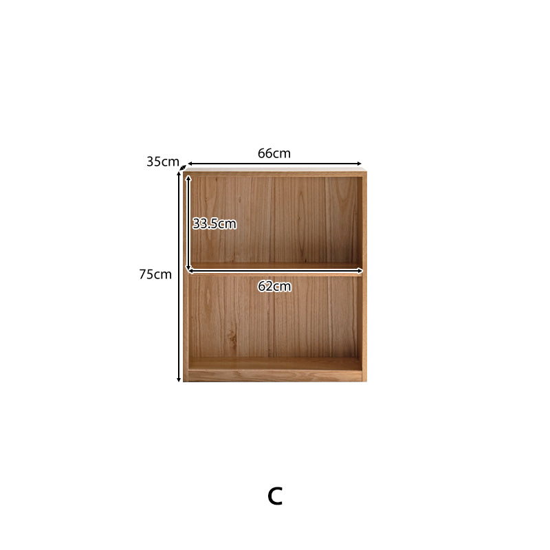 Oakley FAS-Graded Solid American Oak Wood Floor-standing Storage Cabinet Chest/Bookcase for Home Natural Wood Color