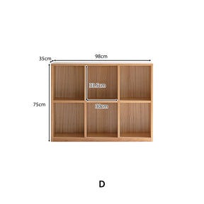 Oakley FAS-Graded Solid American Oak Wood Floor-standing Storage Cabinet Chest/Bookcase for Home Natural Wood Color