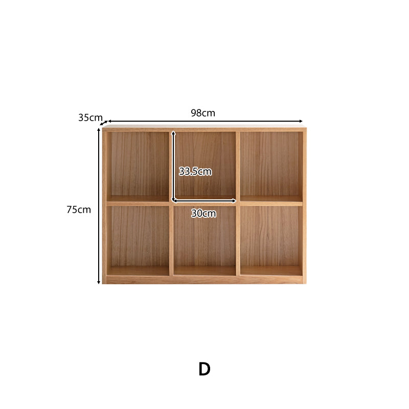 Oakley FAS-Graded Solid American Oak Wood Floor-standing Storage Cabinet Chest/Bookcase for Home Natural Wood Color
