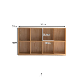 Oakley FAS-Graded Solid American Oak Wood Floor-standing Storage Cabinet Chest/Bookcase for Home Natural Wood Color