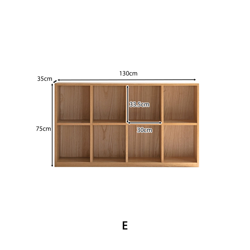 Oakley FAS-Graded Solid American Oak Wood Floor-standing Storage Cabinet Chest/Bookcase for Home Natural Wood Color