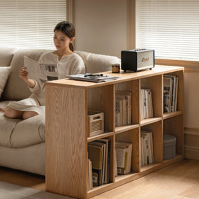 Oakley FAS-Graded Solid American Oak Wood Floor-standing Storage Cabinet Chest/Bookcase for Home Natural Wood Color