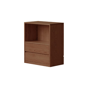 Oakley 66cm FAS-Graded Solid American Oak Wood Floor-standing Modular Storage Cabinet Chest Set/Bookcase for Home