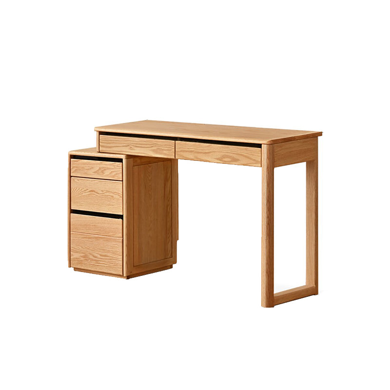 Sean FAS-Graded Solid Oak Wood Adjustable Length Desk/Table With Drawer