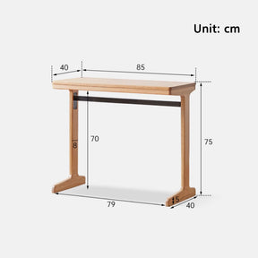 Martha FAS-Graded Solid American Oak Wood Bookshelf and Study Desk Storage Cabinet