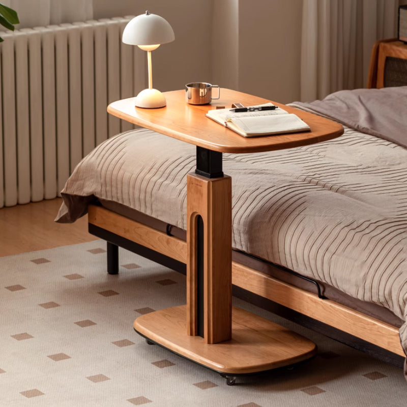 Walter FAS-Graded Solid Cherry Wood Adjustable Height Desk / Mobile Side Table