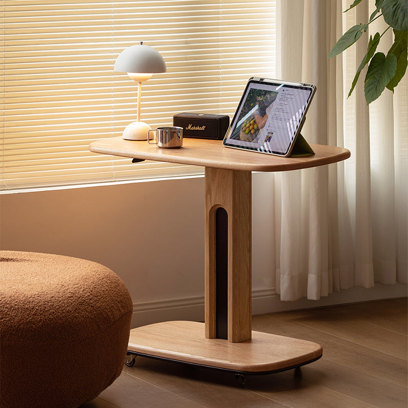 Walter FAS-Graded Solid Cherry Wood Adjustable Height Desk / Mobile Side Table