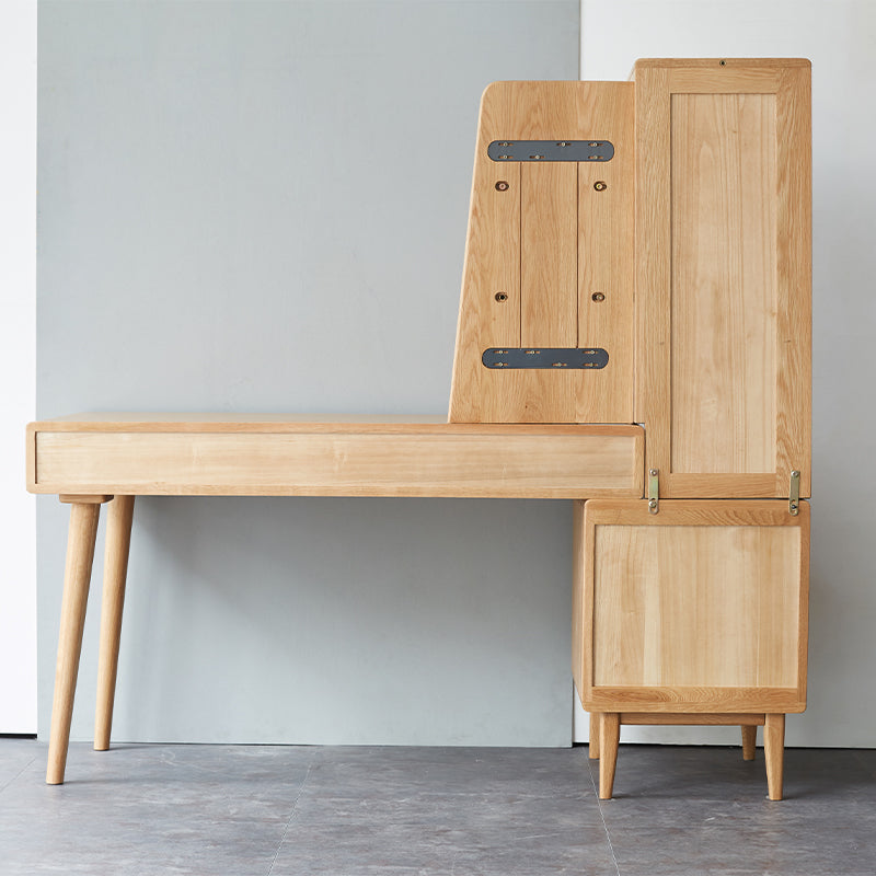 Beatrix Single Adjustable Office Desk/Computer Table With Drawer/Bookcase