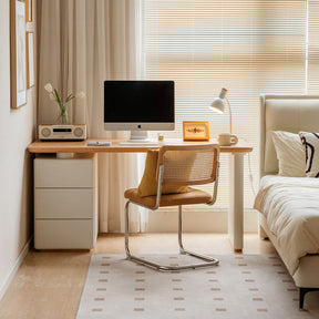 Brent 1.2m/1.4m/1.6m FAS-Graded Solid American Oak Wood/Liriodendron Wood Single Office Desk/Computer Table With Drawer