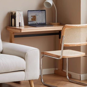 Bridget FAS-Graded Solid Cherry Wood Bookshelf and Study Desk Storage Cabinet