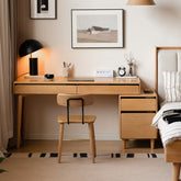 Bronson 121cm/141cm FAS-Graded Solid Oak Wood Adjustable Study Desk/Table With Drawer