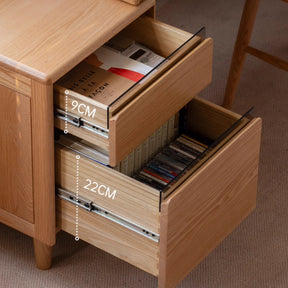 Bronson 121cm/141cm FAS-Graded Solid Oak Wood Adjustable Study Desk/Table With Drawer