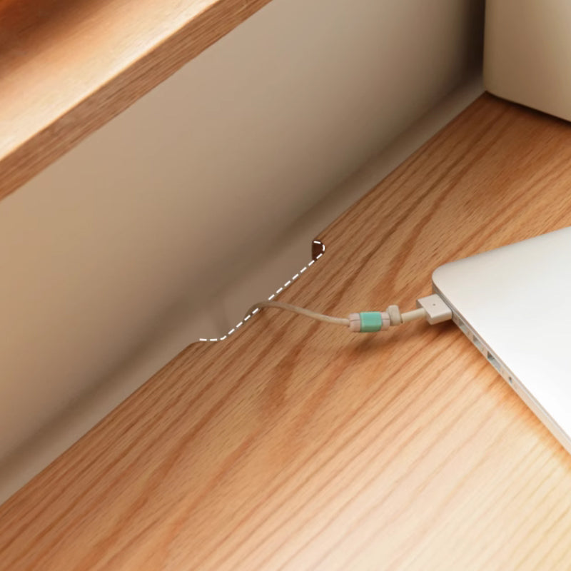 Callum Single/Double FAS-Graded Solid Oak Wood Study Desk/Table With Drawer