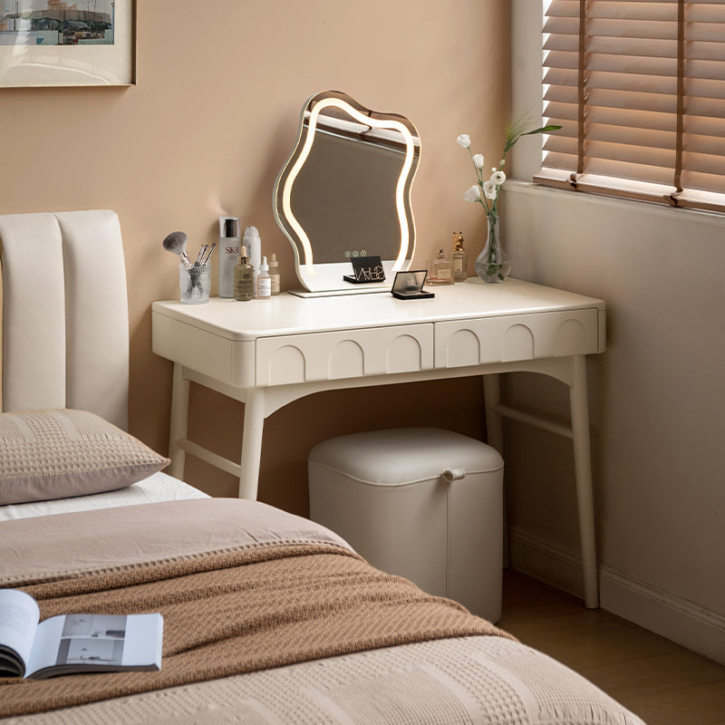 Cole 100cm Rubberwood Study Desk/Table With Drawer White