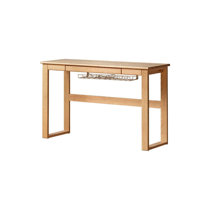 Nigel 120cm/140cm FAS-Graded Solid American Oak Wood Study Desk/Computer Table With Extendable Desktop For Home
