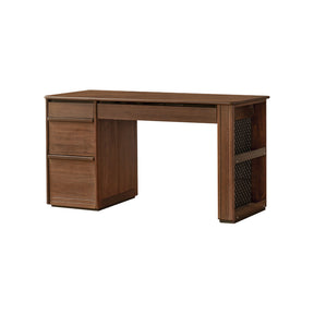 Nico 120cm/140cm FAS-Graded Solid Black Walnut Wood Study Desk/Computer Table With Drawer/Storage For Home