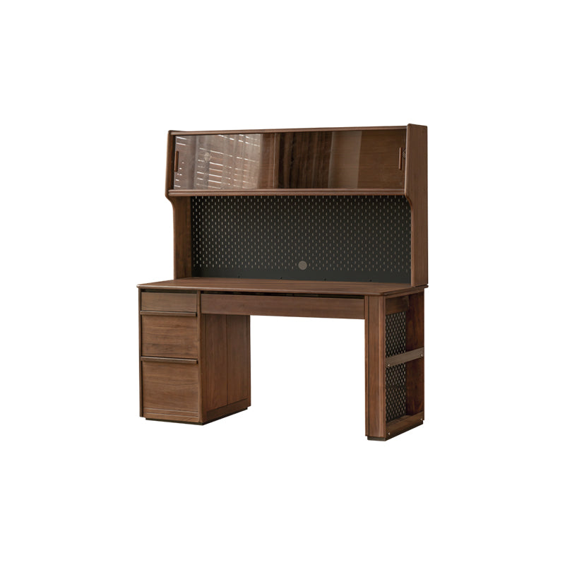 Nico 120cm/140cm FAS-Graded Solid Black Walnut Wood Study Desk/Computer Table With Drawer/Storage For Home