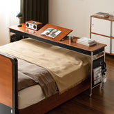 Noelle 215cm Solid Liriodendron Wood Mobile Over-bed Desk