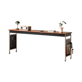 Noelle 215cm Solid Liriodendron Wood Mobile Over-bed Desk / Bed-end Table For Home