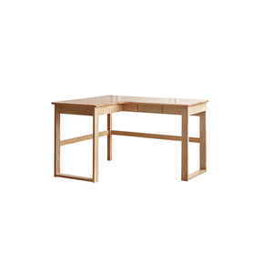 Neville 1.2m/1.4m/1.6m Fraxinus Mandshurica Wood Single Corner Storage Office Desk/Computer Table