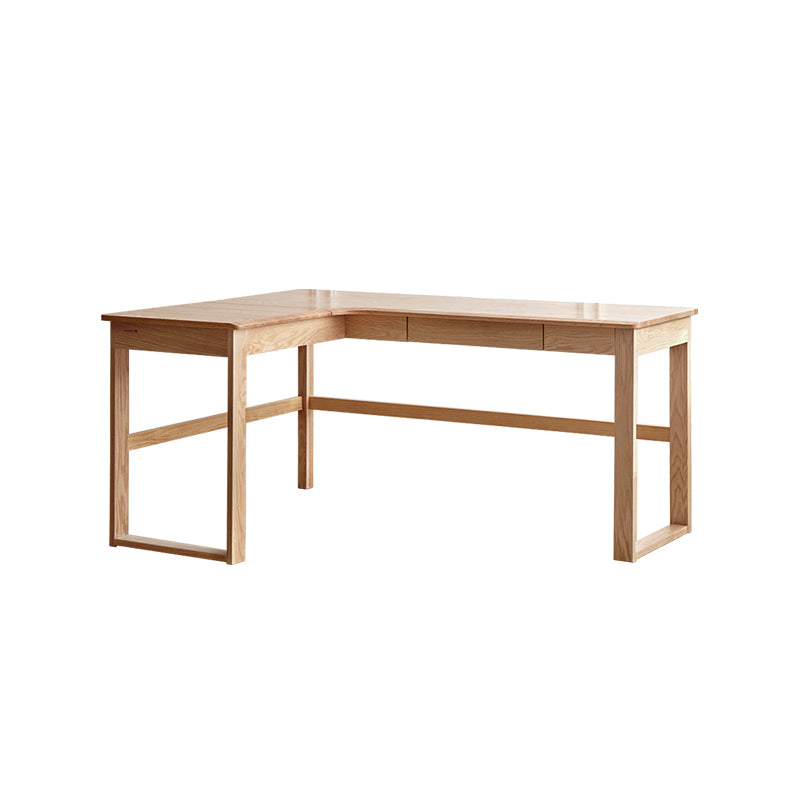 Neville 1.2m/1.4m/1.6m Fraxinus Mandshurica Wood Single Corner Storage Office Desk/Computer Table