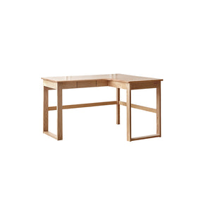 Neville 1.2m/1.4m/1.6m Fraxinus Mandshurica Wood Single Corner Storage Office Desk/Computer Table