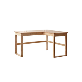 Neville 1.2m/1.4m/1.6m Fraxinus Mandshurica Wood Single Corner Storage Office Desk/Computer Table