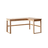 Neville 1.2m/1.4m/1.6m Fraxinus Mandshurica Wood Single Corner Storage Office Desk/Computer Table