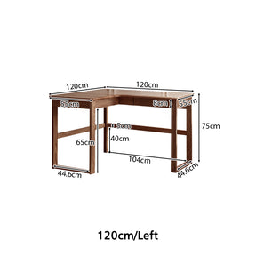 Neville 1.2m/1.4m/1.6m Fraxinus Mandshurica Wood Single Corner Storage Office Desk/Computer Table