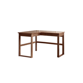 Neville 1.2m/1.4m/1.6m Fraxinus Mandshurica Wood Single Corner Storage Office Desk/Computer Table