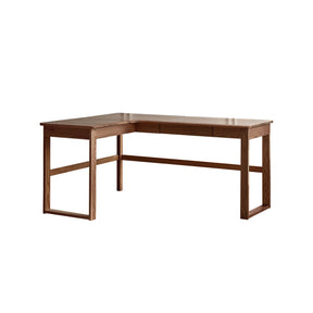 Neville 1.2m/1.4m/1.6m Fraxinus Mandshurica Wood Single Corner Storage Office Desk/Computer Table