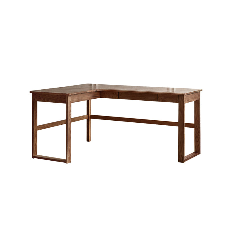 Neville 1.2m/1.4m/1.6m Fraxinus Mandshurica Wood Single Corner Storage Office Desk/Computer Table