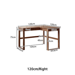 Neville 1.2m/1.4m/1.6m Fraxinus Mandshurica Wood Single Corner Storage Office Desk/Computer Table