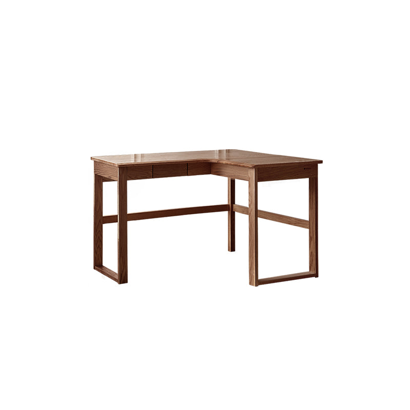 Neville 1.2m/1.4m/1.6m Fraxinus Mandshurica Wood Single Corner Storage Office Desk/Computer Table
