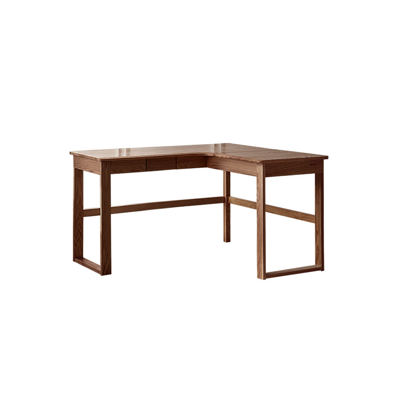 Neville 1.2m/1.4m/1.6m Fraxinus Mandshurica Wood Single Corner Storage Office Desk/Computer Table