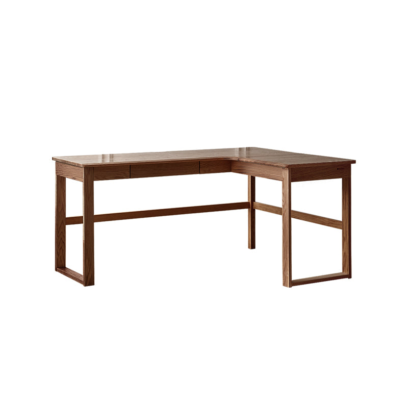 Neville 1.2m/1.4m/1.6m Fraxinus Mandshurica Wood Single Corner Storage Office Desk/Computer Table