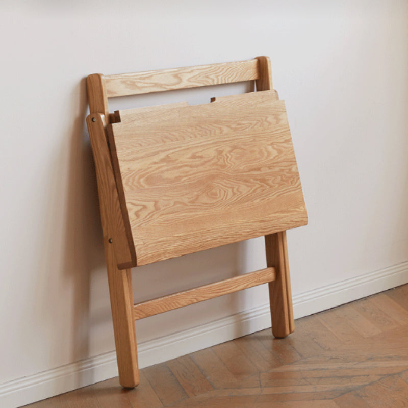Percival 100cm FAS-Graded Solid American Oak Wood Folding Study Desk/Computer Table
