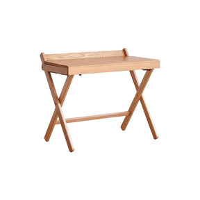 Percival 100cm FAS-Graded Solid American Oak Wood Folding Study Desk/Computer Table