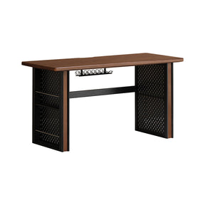Quincy 1.2m/1.4m FAS-Graded Solid Black Walnut Wood Single Storage Office Desk/Computer Table For Study Room