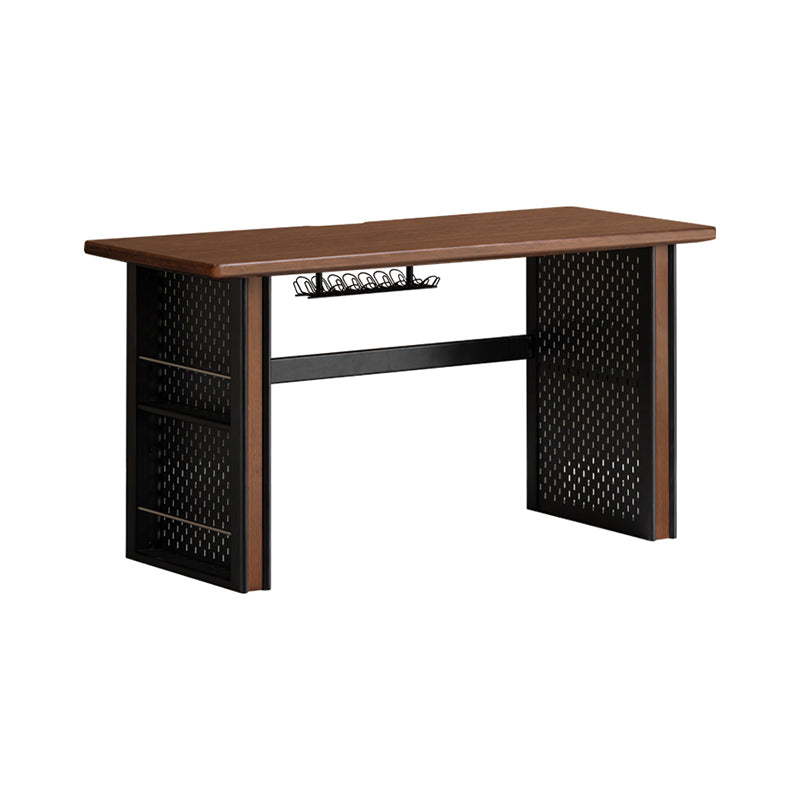 Quincy 1.2m/1.4m FAS-Graded Solid Black Walnut Wood Single Storage Office Desk/Computer Table For Study Room