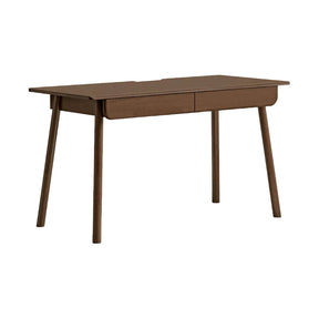 Yvette 80cm/120cm Rubberwood Single Study/Office Desk/Table With Drawer For Home Walnut Color