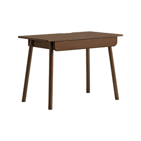 Yvette 80cm/120cm Rubberwood Single Study/Office Desk/Table With Drawer For Home Walnut Color